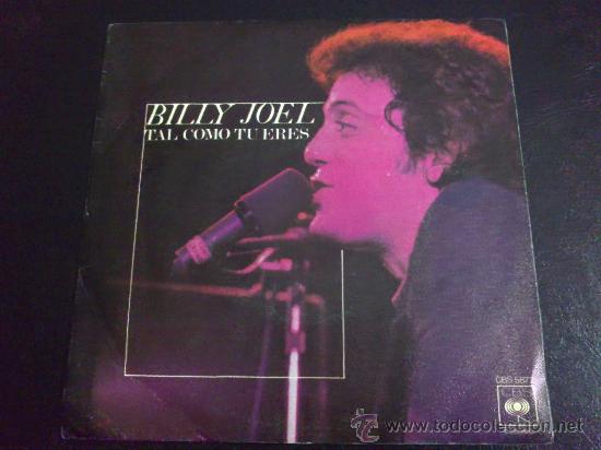 Discos de vinilo: BILLY JOEL, TAL COMO T&Uacute; ERES - SINGLE - Foto 1