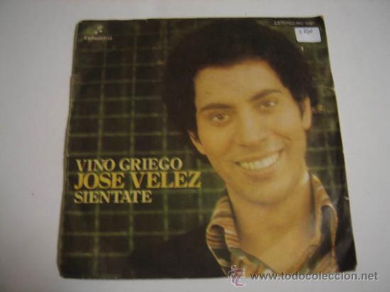 Discos de vinilo: Single Jos&eacute; Velez - Foto 1