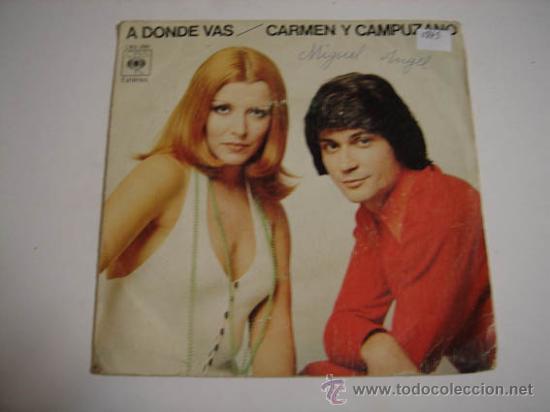 Discos de vinilo: Single Carmen y Campuzano - Foto 1