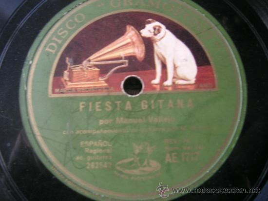 Discos de vinilo: MANUEL VALLEJO. FIESTA GITANA. PIZARRA - Foto 1