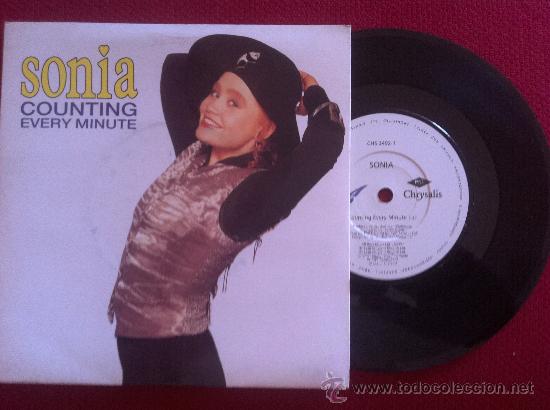 Discos de vinilo: 7&rdquo;SINGLE-SONIA-COUNTING EVERY MINUTE - Foto 1