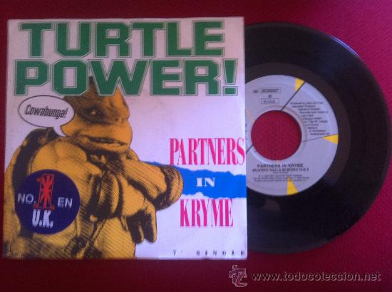 Discos de vinilo: 7&rdquo;SINGLE-TURTLE POWER-PARTNERS IN KRYME - Foto 1
