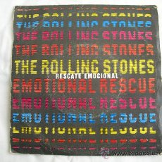 Discos de vinilo: SINGLE ROLLING STONES // EMOTIONAL RECUE - DOWN IN THE HOLE. Lote 34466981