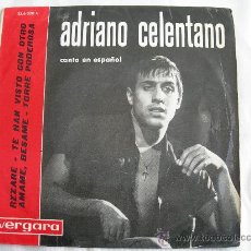 Discos de vinilo: EP ADRIANO CELENTANO // REZARE - TE HAN VISTO CON OTRO - AMAME, BESAME - TORRE PODEROSA. EN ESPAÑOL
