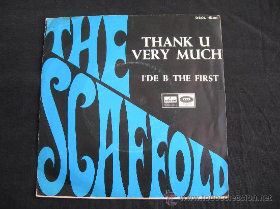 Discos de vinilo: SINGLE THE SCAFFOLD // THANK U VERY MUCH + 1 - Foto 1