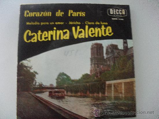 Discos de vinilo: CATERNA VALENTE - CORAZON DE PARIS + 3EP 1960 - Foto 1