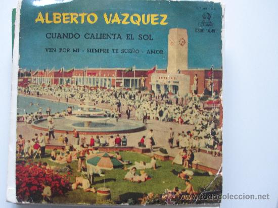Discos de vinilo: ALBERTO VAZQUEZ EP ODEON ED.ESPA&Ntilde;OLA - Foto 1