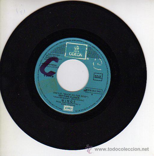 Discos de vinilo: Wings 7 SG Getting closer +1, spnish edit - Foto 2