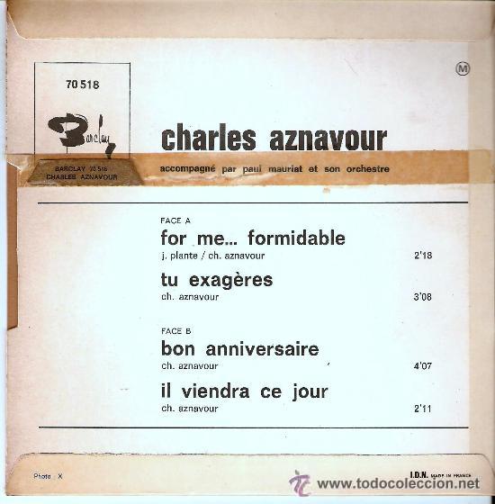 Discos de vinilo: CHARLES AZNAVOUR - Foto 2