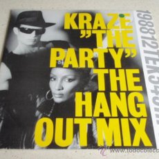 Discos de vinilo: KRAZE ( THE PARTY ) THE HANG OUT MIX + THE HANG OUT RADIO MIX + ORIGINAL MIX ... MAXI45 STOCKHOLM