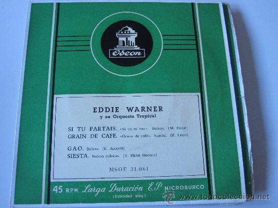 Discos de vinilo: EDDIE WARNER EP ODEON 50S MSOE 31061 - Foto 1