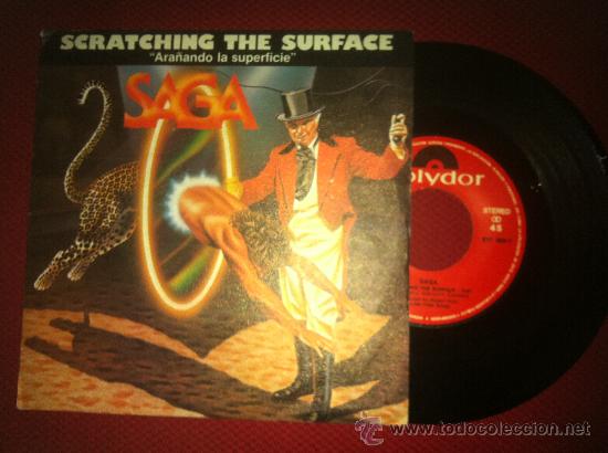 Discos de vinilo: 45 RPM - SAGA - SCRATCHING THE SURFACE - Foto 1