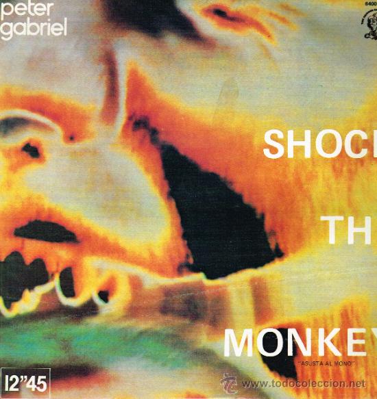 Discos de vinilo: Peter Gabriel - Shock the Monkey / Soft Dog - MaxiSingle 1982 - Foto 1