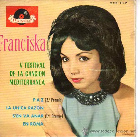 Discos de vinilo: Franciska 7 EP Paz +3, spanish edit - Foto 1