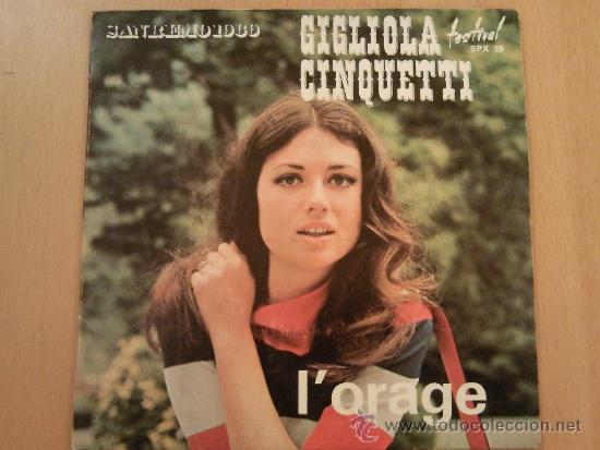 Discos de vinilo: GIGLIONA CINQUETTI L&acute;ORANGE SINGLE - Foto 1