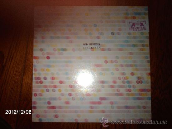 Discos de vinilo: wim mertens - vergessen - Foto 1