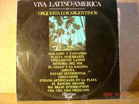 Discos de vinil: Orquesta Los Argentinos - Viva Latino-America - Olympo L-36 - 1972