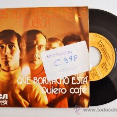 Discos de vinilo: LOS FLAMENCOS DE LA PUEBLA - SEVILLANAS/QUE BORRACHO ESTA/QUIERO CAFE ¡¡NUEVO!! (RCA 1974) ESPAÑA. Lote 34599874