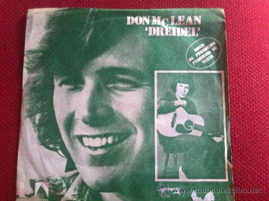 Discos de vinilo: 7&rdquo; SINGLE-DON McLEAN-DREIDEL-PROMO - Foto 1