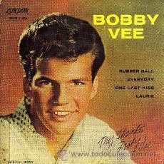 Discos de vinilo: BOBBY VEE 7' EP RUBBER BALL +3, SPANISH EDIT