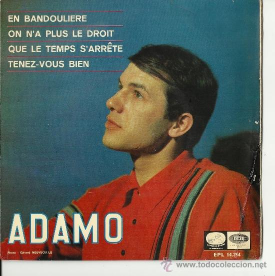 Discos de vinilo: single Adamo en bandouliere 1966 - Foto 1