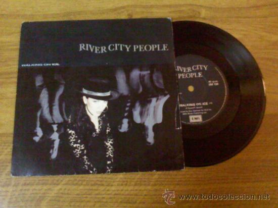 Discos de vinilo: RIVER CITY PEOPLE..WALKING ON ICE..BLACK.. - Foto 1