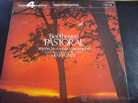 Discos de vinilo: BEETHOVEN, PASTORAL - DIRECTOR HENRY LEWIS, THE ROYAL PHILAHARMONIC ORCHESTRA - LP