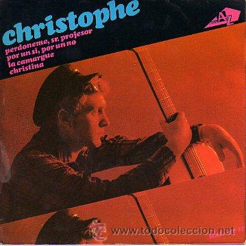 Discos de vinilo: Christophe 7 EP Perd&oacute;neme sr. profesor +3, spanish edit - Foto 1