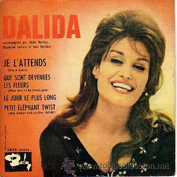 Discos de vinilo: Dalida 7 EP Je lattends +3, spanish edit - Foto 1