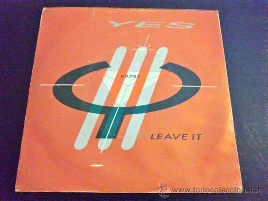 Discos de vinilo: YES, LEAVE IT - SINGLE - Foto 1