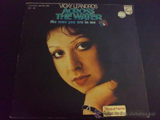 Discos de vinil: VICKY LEANDROS, ACROSS THE WATER - SINGLE