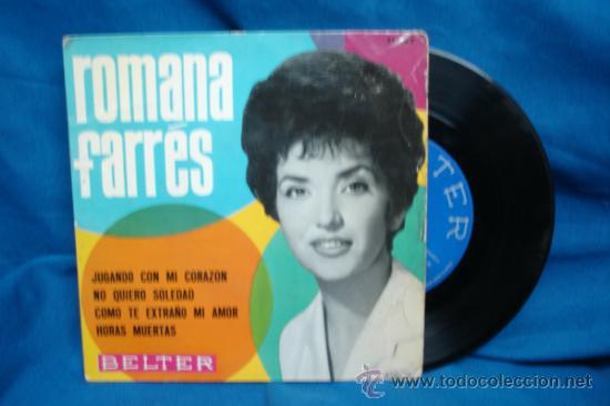 Discos de vinilo: ROMANA FARR&Eacute;S - JUGANDO CON MI CORAZ&Oacute;N + 3 - BELTER - Foto 1