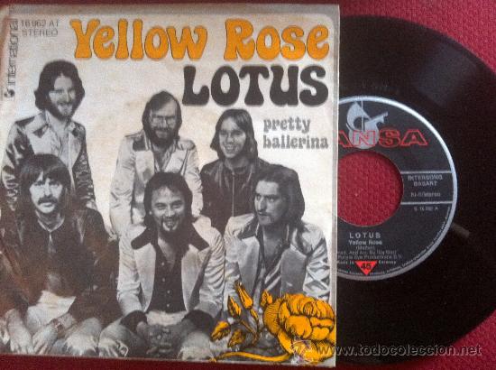 Discos de vinilo: 7&rdquo; SINGLE - LOTUS - YELLOW ROSE - Foto 1