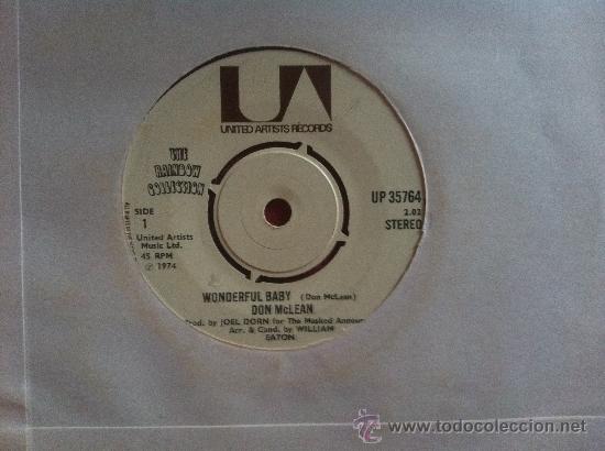Discos de vinilo: 7&rdquo; SINGLE - DON MCLEAN - WONDERFULL BABY - Foto 1