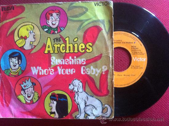 Discos de vinilo: 7&rdquo; SINGLE - THE ARCHIES - SUNSHINE - Foto 1