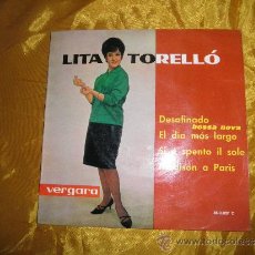 Discos de vinilo: LITA TORELLO. DESAFINADO (BOSSA NOVA) + 3. EP. VERGARA 1962. Lote 34678645