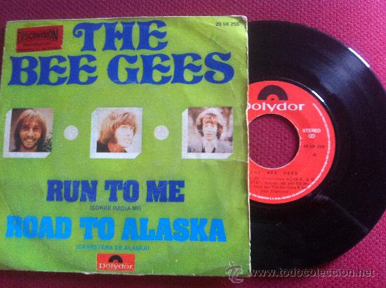 Discos de vinilo: 7&rdquo; SINGLE-BEE GEES-RUN TO ME - Foto 1