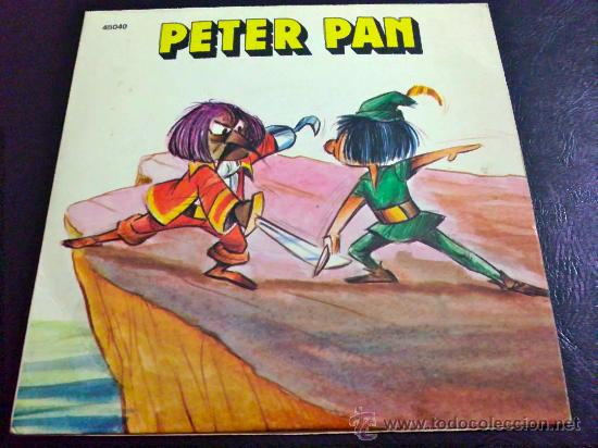 Discos de vinilo: PETER PAN, CUENTO INFANTIL - DIRECTOR ALFONSO AGULL&Oacute; - SINGLE - Foto 1