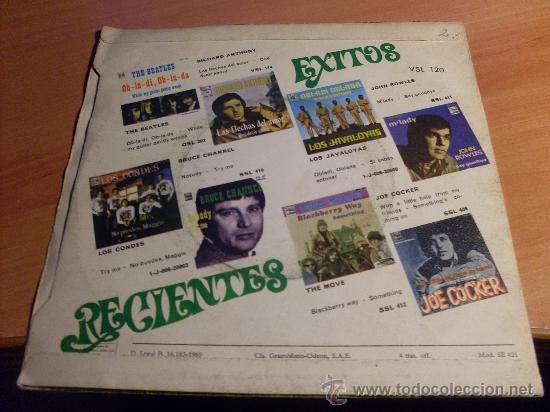 Discos de vinilo: RICHARD ANTHONY (JARABE CHULE) SINGLE ESPA&Ntilde;A 1969 (EPI28) - Foto 2