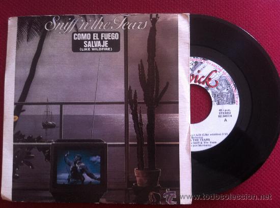 Discos de vinilo: 7&rdquo; SINGLE - SNIFFNTHE TEARS - LIKE WILDFIRE - Foto 1