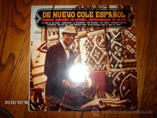 Discos de vinilo: nat king cole  - de nuevo cole espa&ntilde;ol - Foto 1