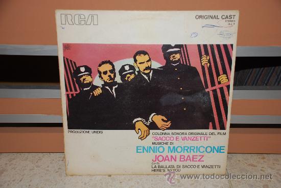 Discos de vinilo: Disco Vinilo LP Ennio Morricone &rdquo;Sacco e Vanzetti&rdquo; - Foto 1