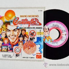 Discos de vinilo: MARIO MORENO CANTINFLAS - CON LOS NIÑOS DEL MUNDO (RCA SINGLE 1983) MEXICO. Lote 34751250
