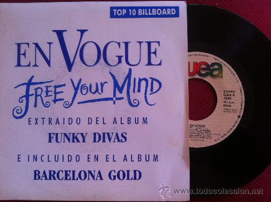 Discos de vinilo: 7&rdquo; SINGLE - EN VOGUE - FREE YOUR MIND - Foto 1