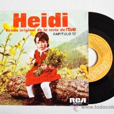 Discos de vinilo: HEIDI - BANDA ORIGINAL DE LA SERIE DE RTVE/CAPITULO 12 ¡¡NUEVO!! (RCA SINGLE 1975) ESPAÑA. Lote 34756123