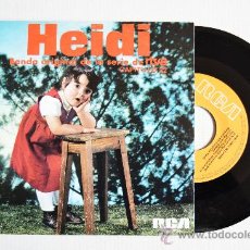 Discos de vinilo: HEIDI - BANDA ORIGINAL DE LA SERIE DE RTVE/CAPITULO 22 ¡¡NUEVO!! (RCA SINGLE 1975) ESPAÑA. Lote 34756395