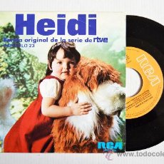 Discos de vinilo: HEIDI - BANDA ORIGINAL DE LA SERIE DE RTVE/CAPITULO 23 ¡¡NUEVO!! (RCA SINGLE 1975) ESPAÑA. Lote 34756419