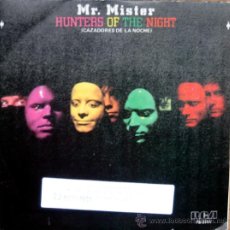 Discos de vinilo: MR. MISTER. HUNTERS OF THE NIGHT / I GET LOST SOMETIMES. SINGLE 1984 RCA PROMOCIONAL
