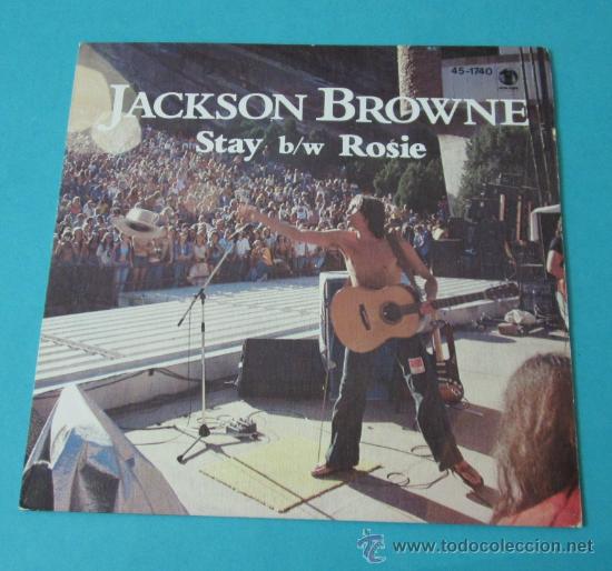 Discos de vinilo: JACKSON BROWNE. STAY. ROSIE. HISPAVOX - Foto 1