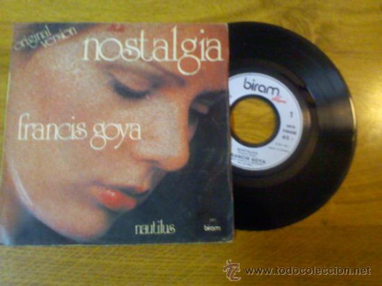 Discos de vinilo: FRANCIS GOYA.. NOSTALGIA..NAUTILUS.. - Foto 1